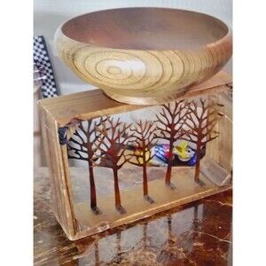 Hawaiian KOA Heirloom Bowl on Sculptural Forest Base — One-of-One from BagsMan S